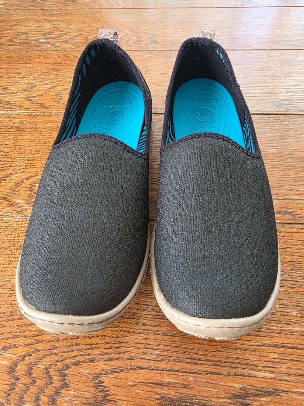 Crocs Duet Busy Day Canvas Slip On Comfort Loafers - Size 7.5